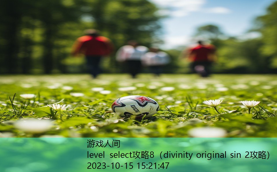 level select攻略8（divinity original sin 2攻略）