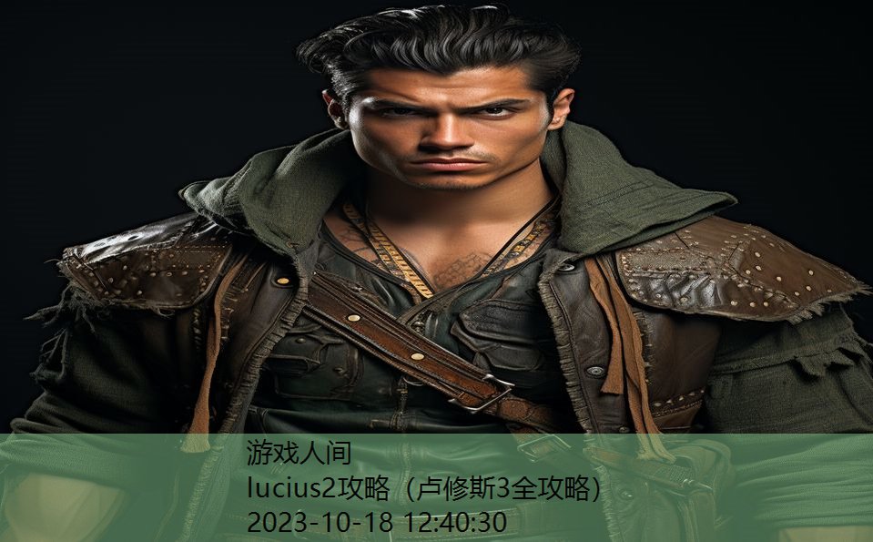 lucius2攻略（卢修斯3全攻略）