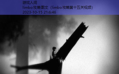 limbo攻略图文