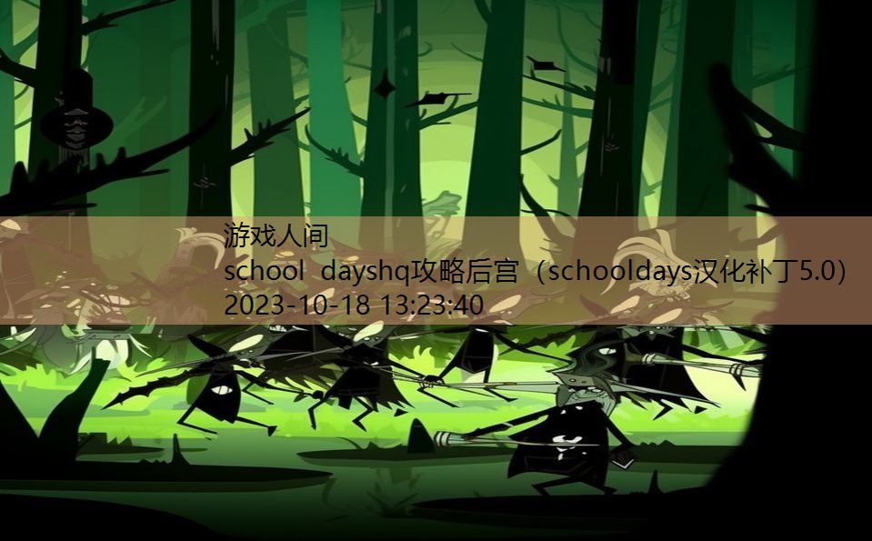 school dayshq攻略后宫（schooldays汉化补丁5.0）