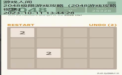 2048游戏攻略视频