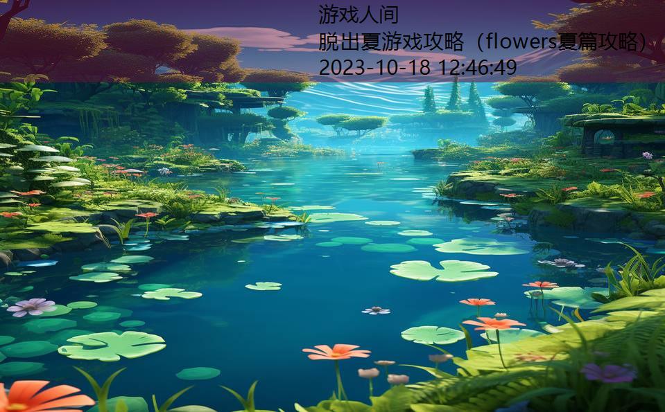 脱出夏游戏攻略（flowers夏篇攻略）