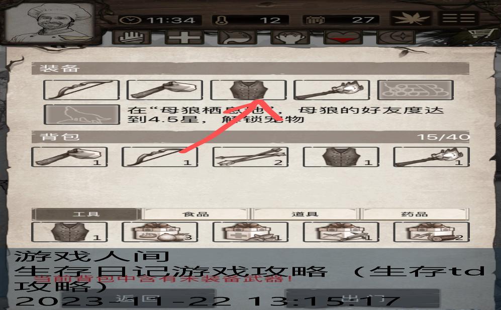 荒野日记游戏攻略