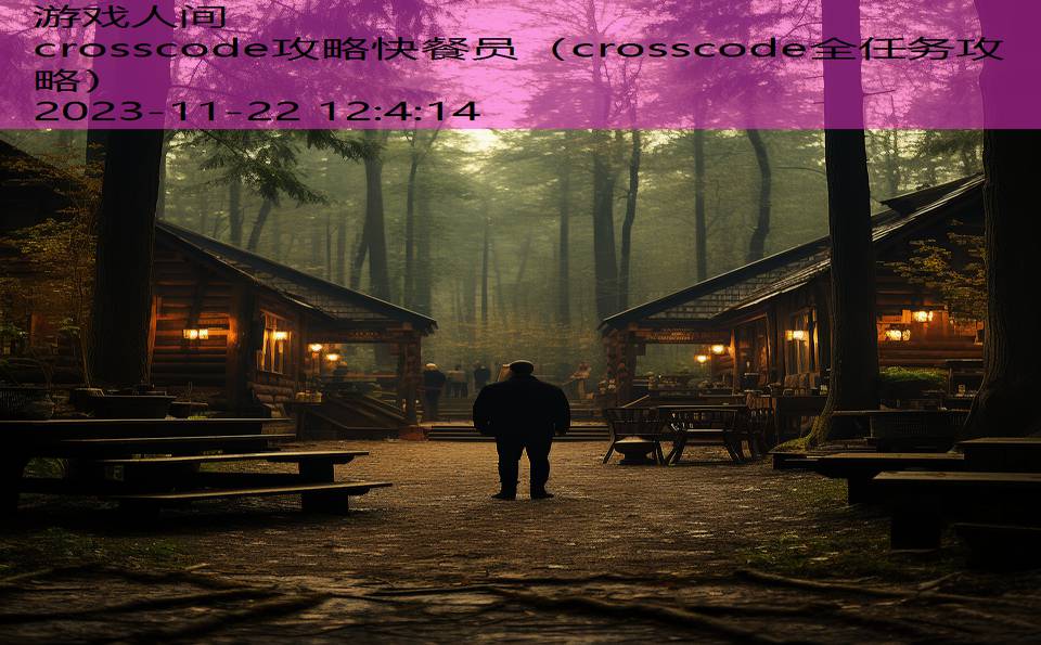 crosscode攻略快餐员（crosscode全任务攻略）