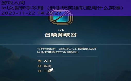 lol新手适合玩什么女英雄