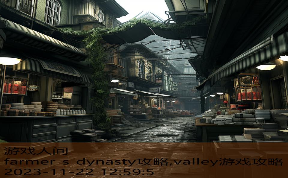 farmer s dynasty攻略,valley游戏攻略