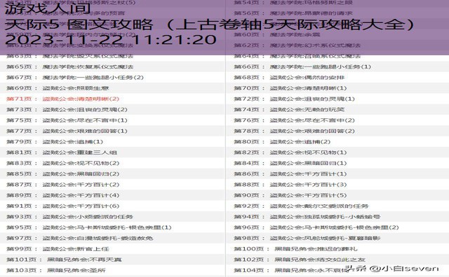 上古卷轴5主线流程