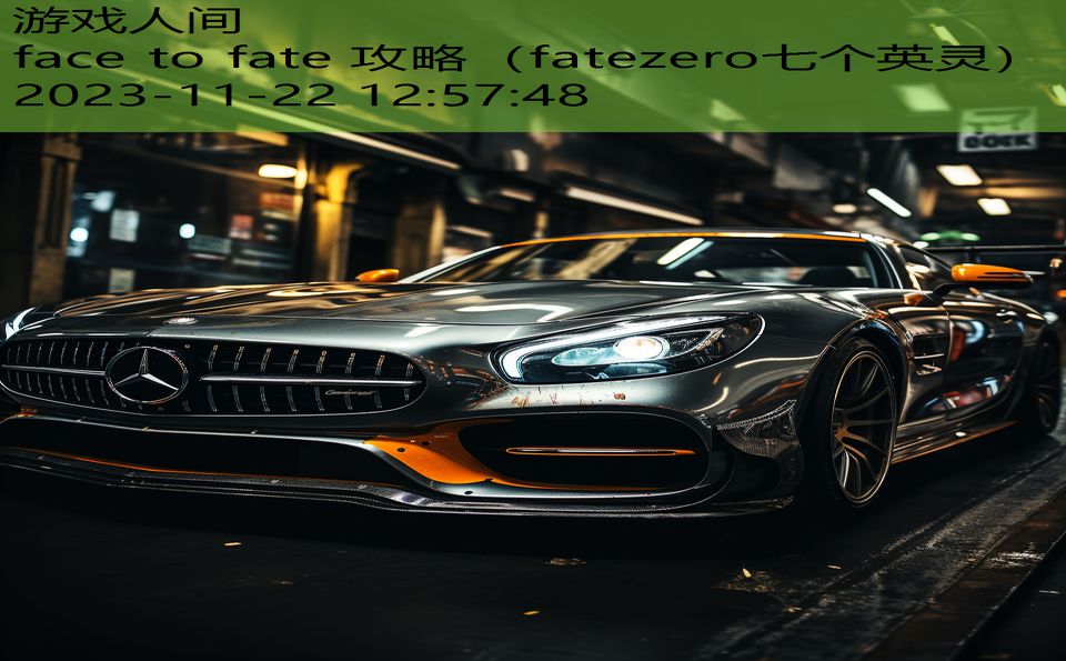 face to fate 攻略（fatezero七个英灵）