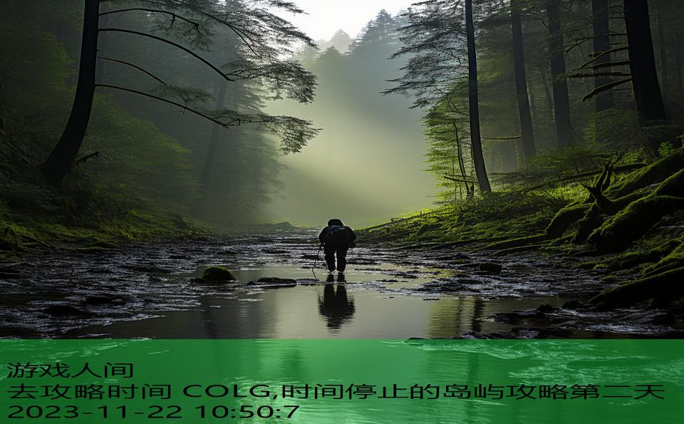 去攻略时间 COLG,时间停止的岛屿攻略第二天