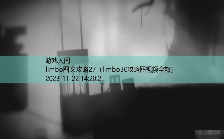 limbo第九关怎么过