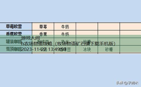 开罗物语系列游戏大全