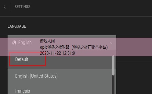 epic下载堡垒之夜怎么调中文