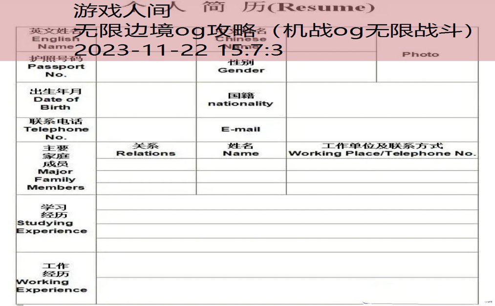 无限边境og传说超越人物排名