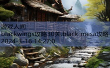 blackwings攻略30关,black mesa攻略-游戏人间