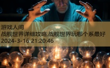 战舰世界详细攻略,战舰世界玩哪个系最好-游戏人间