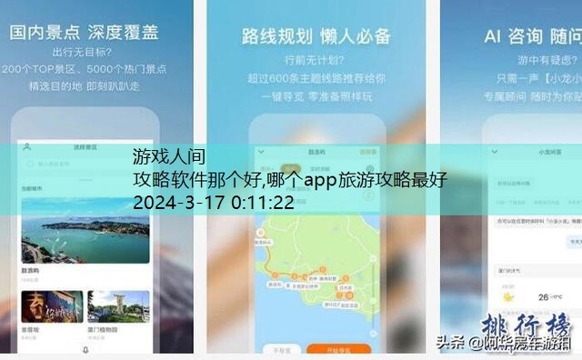 哪个app旅游攻略最好