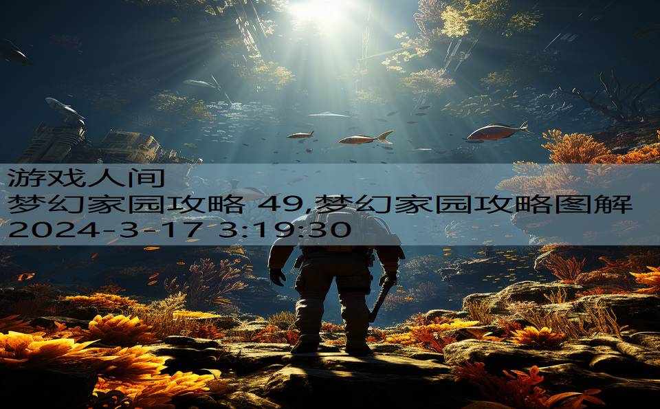 梦幻家园攻略 49,梦幻家园攻略图解