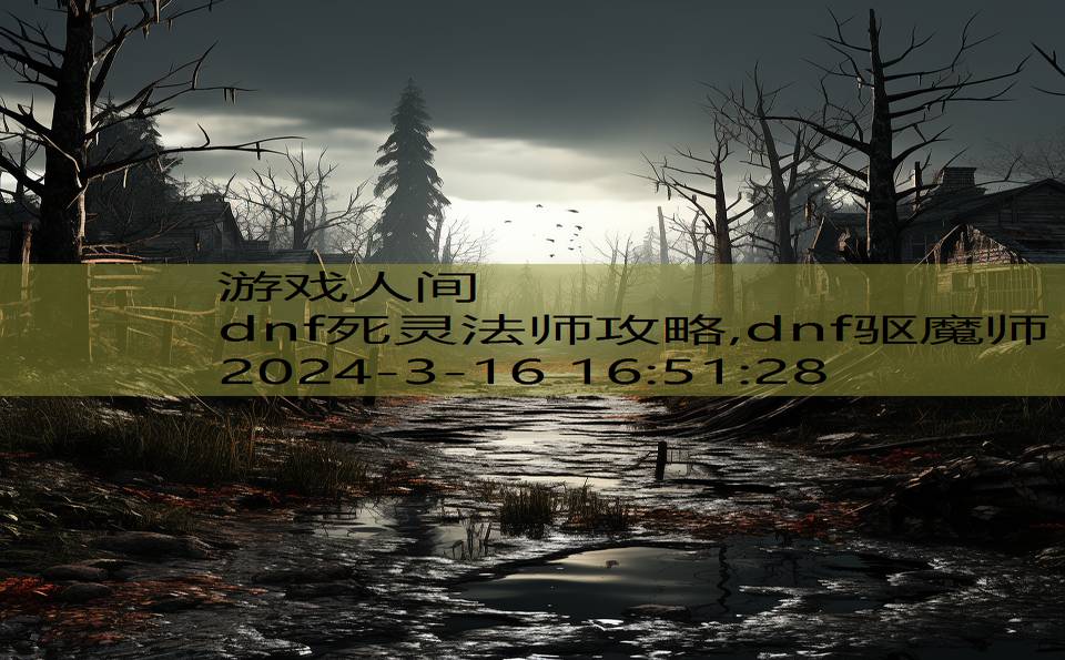 dnf死灵法师攻略,dnf驱魔师