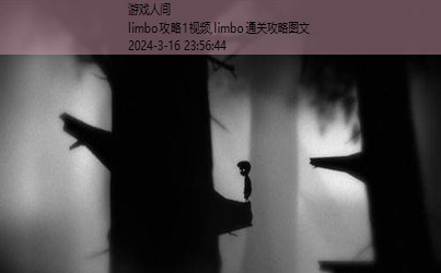 limbo攻略1视频