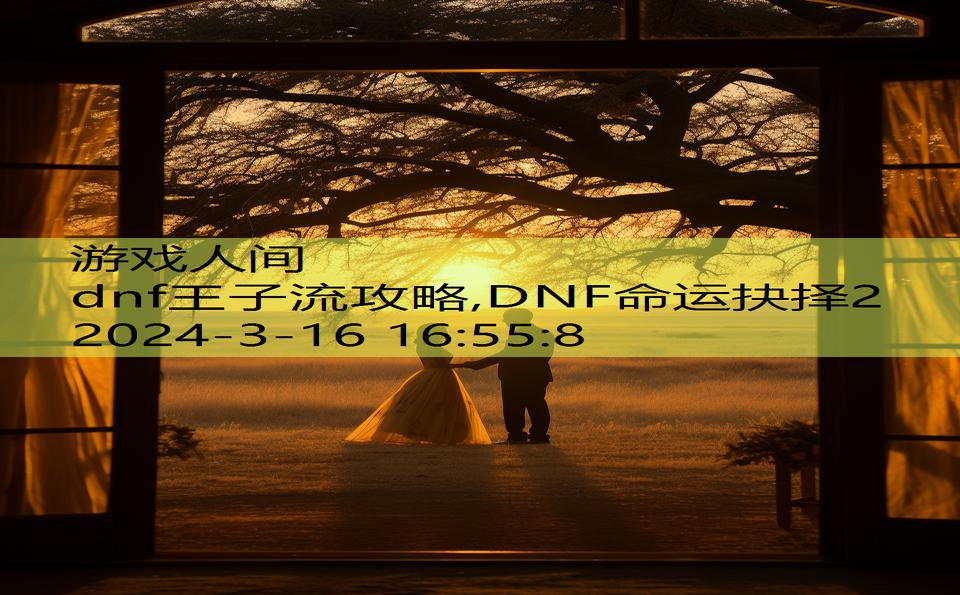 dnf王子流攻略,DNF命运抉择2