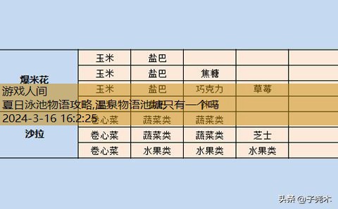 夏日水上乐园物语攻略