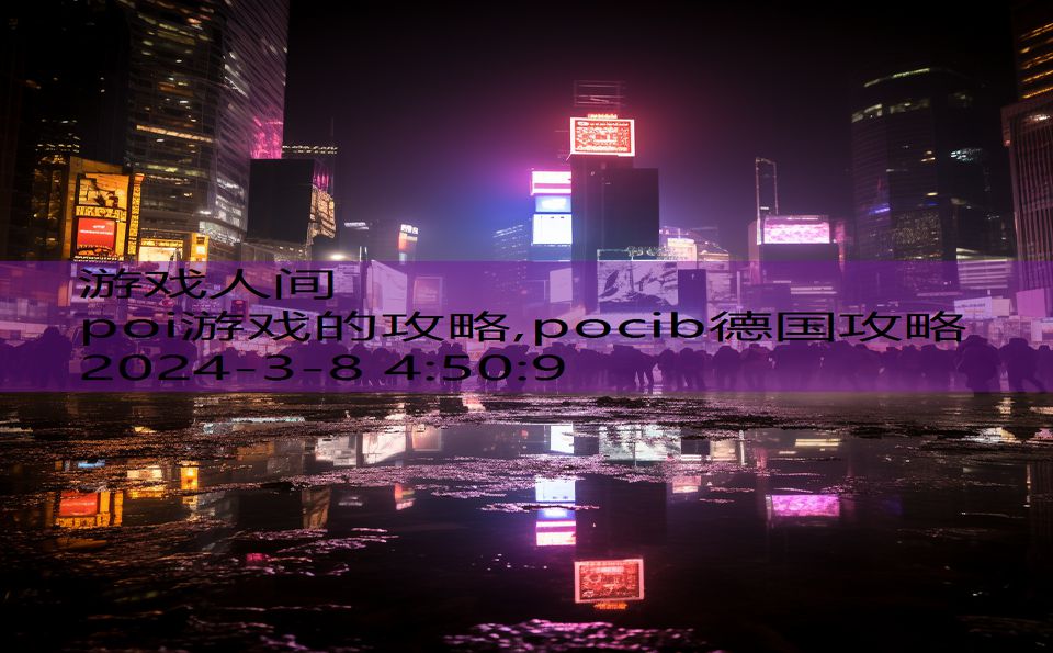 poi游戏的攻略,pocib德国攻略