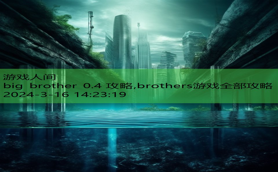 big brother 0.4 攻略,brothers游戏全部攻略