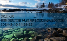 佳期团圆攻略14,佳期月圆玄宗游月50攻略-游戏人间