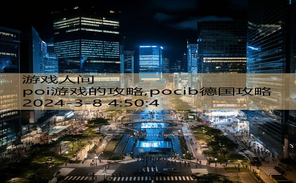 poi游戏的攻略,pocib德国攻略