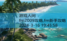 fm2009攻略,fm新手攻略-游戏人间