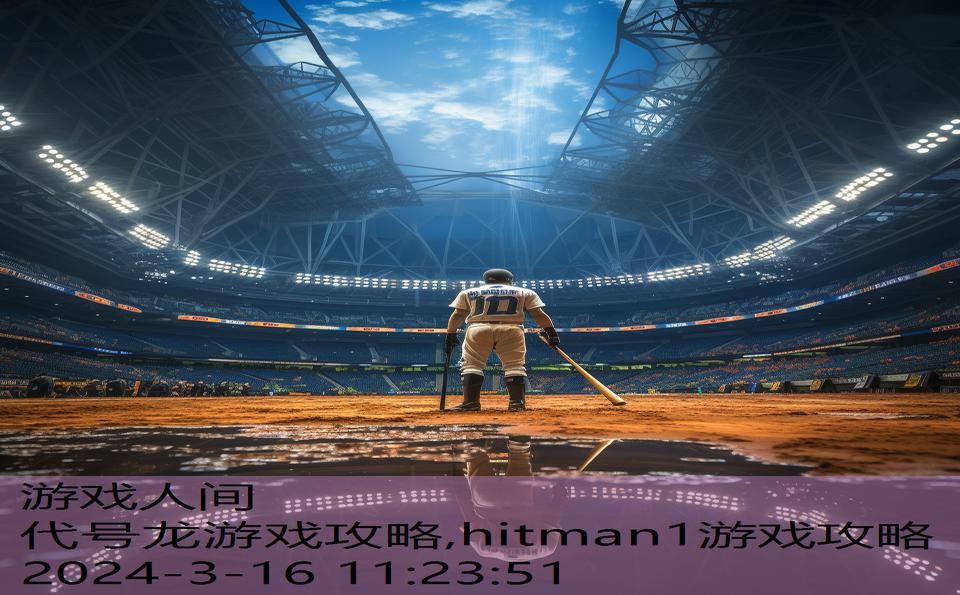 代号龙游戏攻略,hitman1游戏攻略