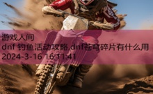 dnf 钓鱼活动攻略,dnf苍穹碎片有什么用-游戏人间