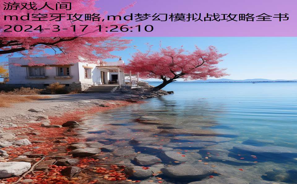 md空牙攻略,md梦幻模拟战攻略全书