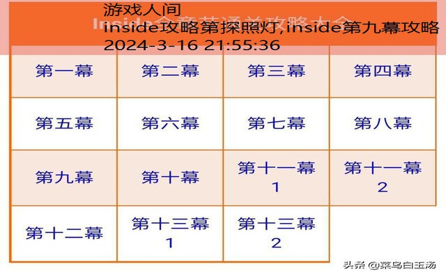 inside第九幕攻略