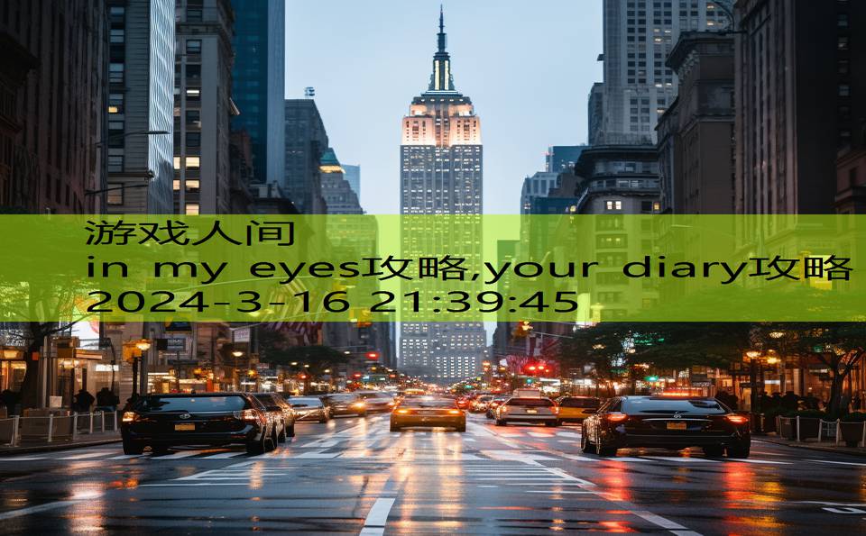 in my eyes攻略,your diary攻略