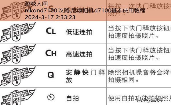 尼康d7100使用教程