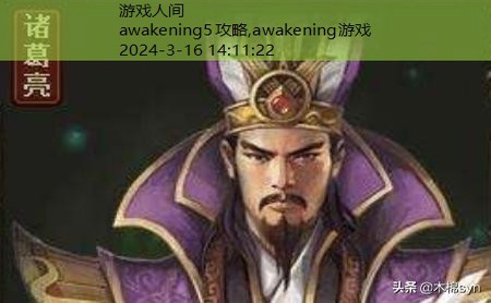 新的觉醒awakening攻略