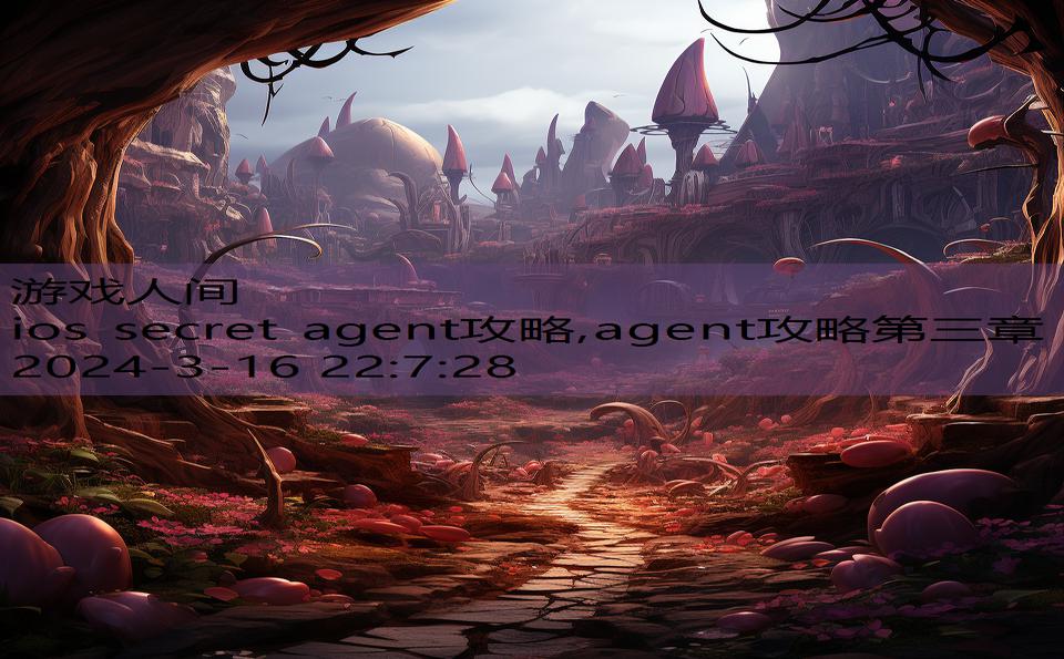 ios secret agent攻略,agent攻略第三章