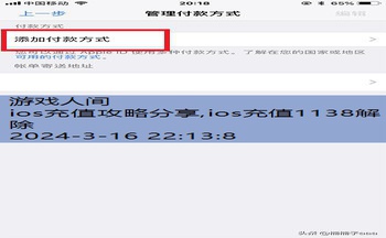 ios充值攻略分享