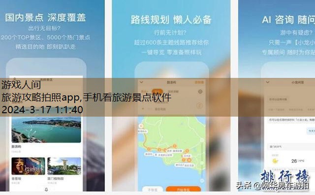 旅游攻略app排行榜