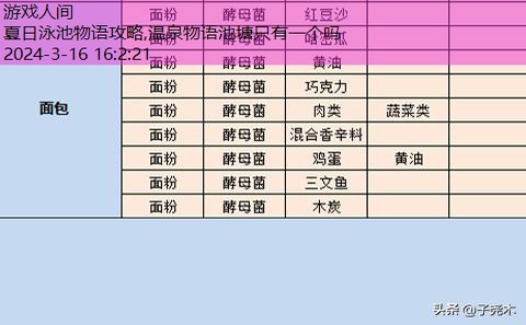 夏日水上乐园物语攻略