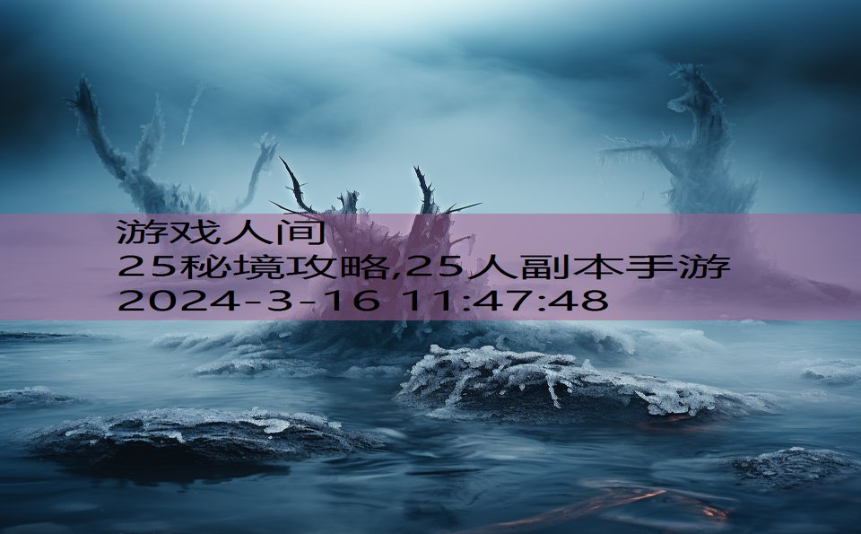 25秘境攻略,25人副本手游