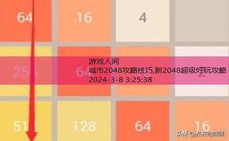 2048游戏技巧图解